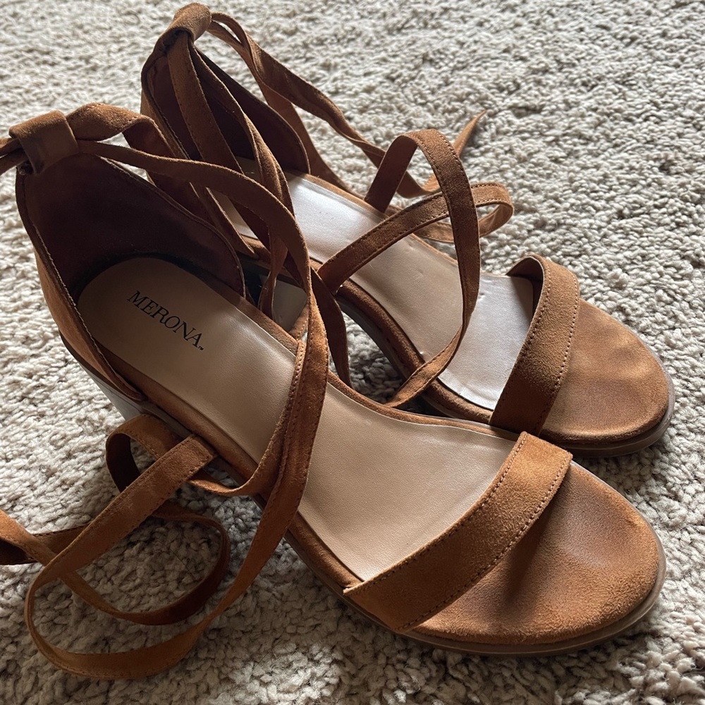 Merona chunky block heels